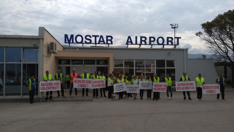 Mostar: Radnici Aerodroma najavili i generalni štrajk