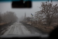 Дорога в тумані на в’їзді до Новотошківського
