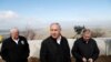 Israeli Prime Minister Benjamin Netanyahu, U.S. Republican Senator Lindsey Graham and U.S. Ambassador to Israel David Friedman visit the border line between Israel and Syria at the Israeli-occupied Golan Heights, March 11, 2019