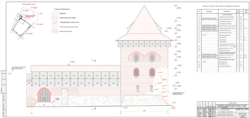 Мадэль рэстаўрацыі муроў, злучаных з Княскай вежай