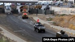 Турецькі військові виїжджають із пункту пропуску Хабур – Ібрагім-аль-Халіль, 31 жовтня 2017 року