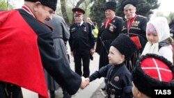 Парад Кубанского казачьего войска в Краснодаре, апрель 2018