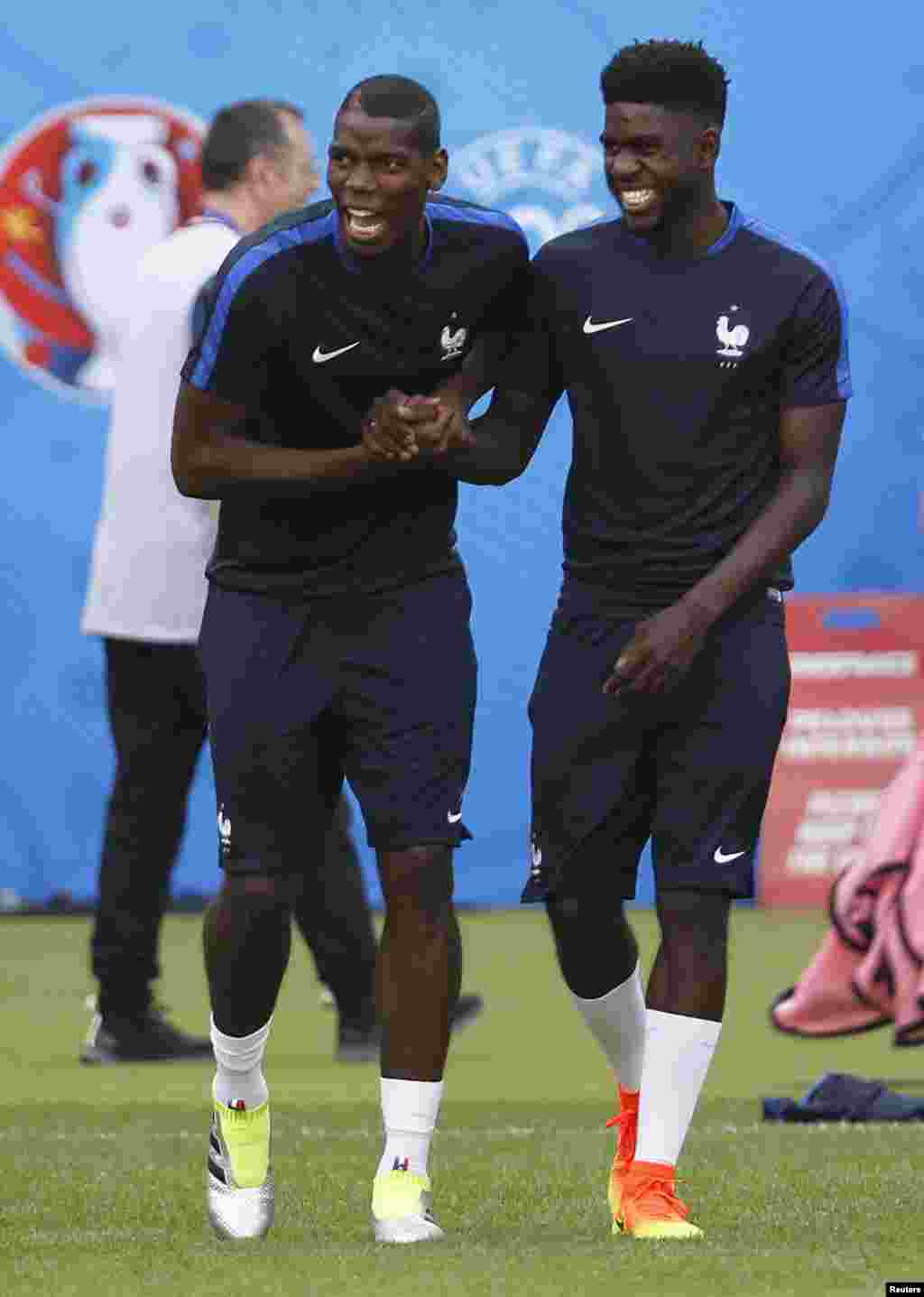 Paul Pogba and Samuel Umtiti