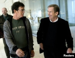 Lou Reed și Vaclav Havel, Praga, 2005.