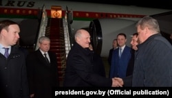 Аляксандар Лукашэнка прыляцеў у Сочы, вечар 12 лютага