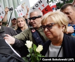Голова Верховного суду Польщі Малгожата Герсдорф прибула до будівлі суду у Варшаві, 4 липня 2018 року