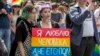 MOLDOVA -- Members of the LGBT community, take part in a march held to promote human rights and equality in Chisinau, May 19, 2019