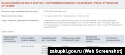 Спорткомплекс за 50 тысяч рублей в этом году был закуплен крымским санаторием ФСБ у фирмы из Николаевки