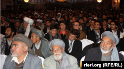 Президент кампаниясының басталуы шарасына жиналған ауған азаматтары. Кабул, 2 ақпан 2014 жыл..
