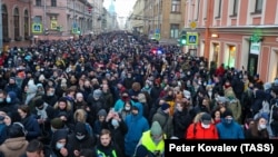Митинг в Санкт-Петербурге 31 января
