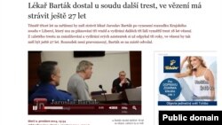 Яраслаў Бартак у залі суду. www.novinky.cz