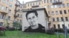 Граффити с портретом Павла Дурова в Санкт-Петербурге, HoodGraff