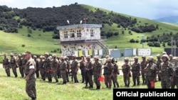 Armenia -- Armenian soldiers hold a military exercise in Tavush province bordering Azerbaijan, July 21, 2020.