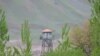 A watchtower in Tajikistan near the border with Afghanistan.