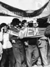 Один из митингов против ядерных испытаний в Казахстане. Архивное фото