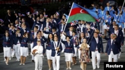 Londonda keçirilən Olimpiya Oyunlarında iştirak edən Azərbaycan idmançıları (Reuters)