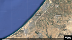 Geografski položaj: Gaza i Izrael