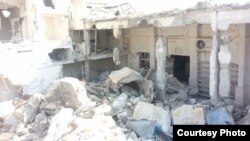 Разрушенная мечеть в Сирии, октябрь 2015 г.