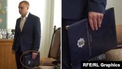 Чоловік, який тримав у руках теку з документами з емблемою МВС – В’ячеслав Давиденко