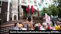 «Стоп диктатурі!» Акція солідарності під посольством Білорусі в Києві (фоторепортаж)