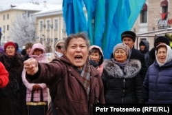 Алаңға келгендер. 16 желтоқсан 2019 жыл.