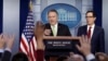 Secretary of State Mike Pompeo speaks to reporters during a news conference at the White House on January 10 in Washington.