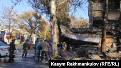 Газ баллоны жарылған дәмхана. Бішкек, 8 қараша 2019 жыл.