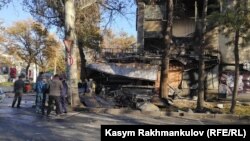 Место пожара. 8 ноября 2019 года.