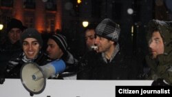 Iranian Christians Demonstrated in Norway to support jailed Christians in Iran, on 26Jan2013.