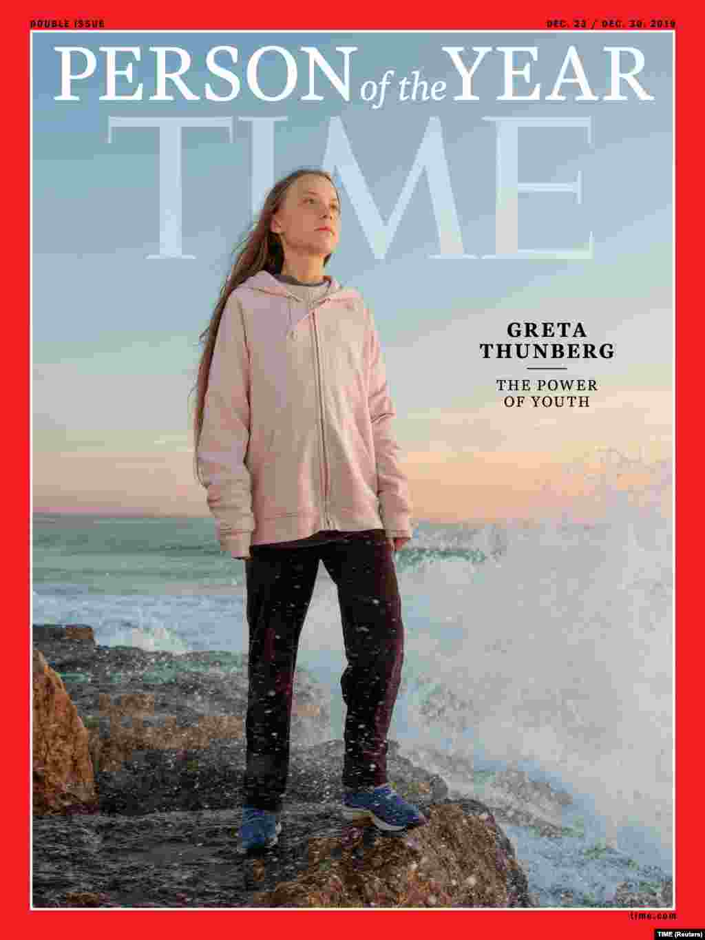 Младата шведска активистка за борба против климатски промени Грета Тунберг, е прогласена за личност на годината од страна на магазинот Тајм.