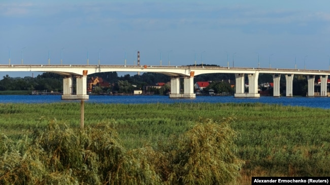Антонівський міст до Херсону через річку Дніпро, 23 липня 2022 року