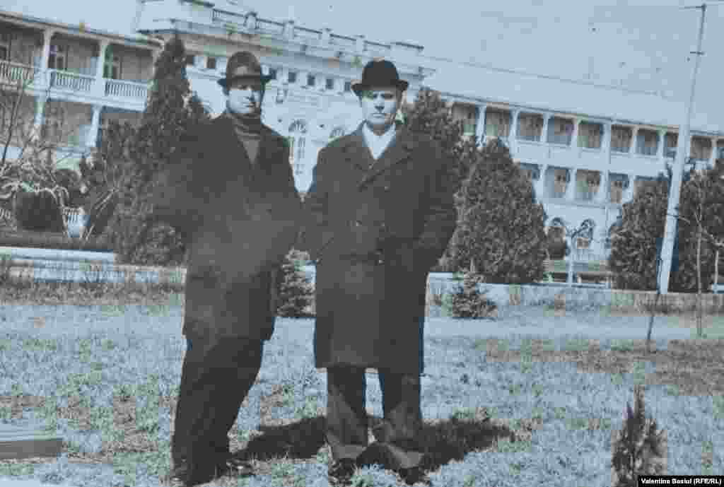 Moldova -- Gheorghe Bivol, WWII veteran ( right), at a sanatorium in Odessa