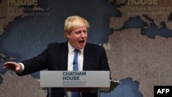 British Foreign Secretary Boris Johnson