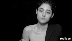 Golshifteh Farahani has sparked controversy in Iran after briefly appearing topless for an artistic photo and video project.