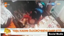 Скриншот с видеозаписи инцидента, распространенного в социальных сетях.