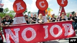 Proteste la Berlin împotriva şomajului printre tineri