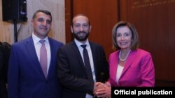 Встреча председателя Национального собрания Армении Арарата Мирзояна со спикером Палаты представителей США Нэнси Пелоси, Вашингтон, 16 июля 2019 г.