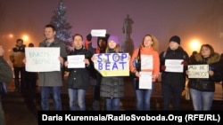 Акция журналистов на Донецком Евромайдане «Мы не боимся»