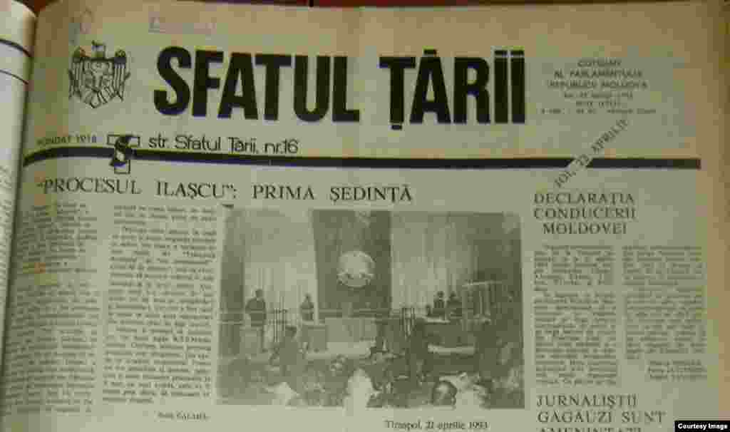 &quot;Sfatul Ţării&quot;, 22 aprilie 1993, procesul grupului Ilaşcu