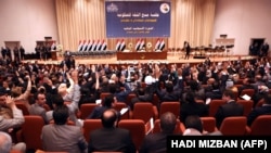 Pamje nga një seancë e Parlamentit të Irakut