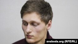 Paval Dabravolski was then detained and fined by the same court on charges of hooliganism and disobeying the police.