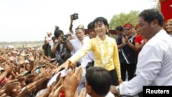 Лідэр Дэмакратычнай партыі М'янмы Аўн Сан Су Чжы