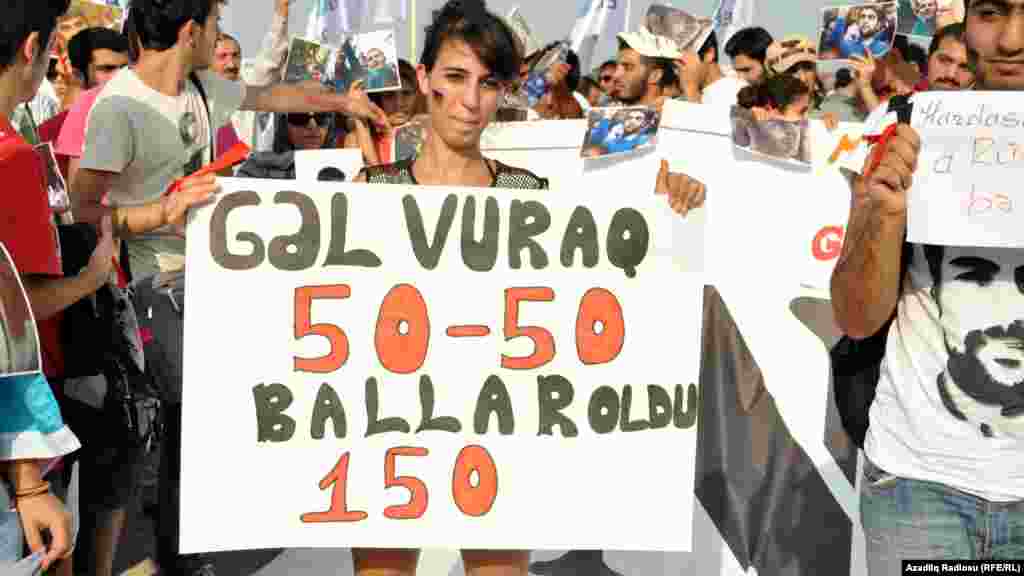 Milli Şuranın 18 avqust mitinqində şüar