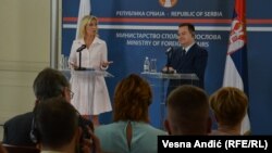 Marija Zaharova, portparoka MIP Rusije, i Ivica Dačić, šef diplomatije Srbije 