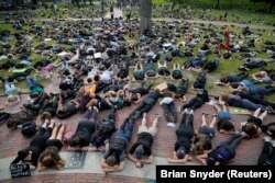 Protest pașnic la Boston, 3 iunie 2020.