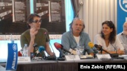 Rade Šerbedžija, Lenka Udovički and Aleksandar Popovski na predstavljanju nove sezone Ulyssesa, 19. lipanj 2012.