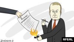 Карикатура Евгении Олейник