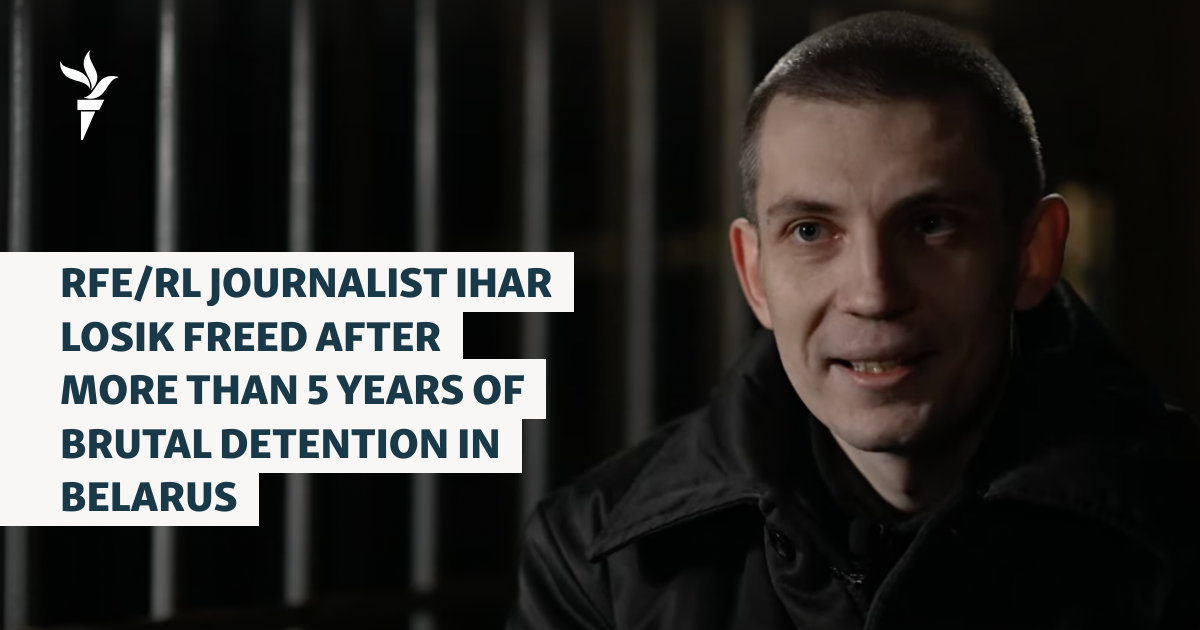 RFE/RL Journalist Ihar Losik Freed After More Than 5 Years Of Brutal Detention In Belarus