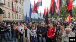 Протести на десничарите во Киев, 17.09.2014