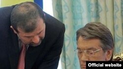 Віктор Балога (ліворуч) і Президент Віктор Ющенко